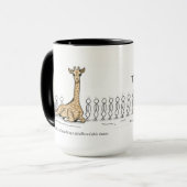 Leren van een Giraffe aan Keltische Dans 15oz Mok (Voorkant links)