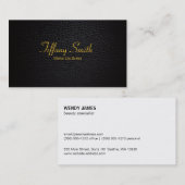 Leren vervagen visitekaartje (Voorkant / Achterkant)