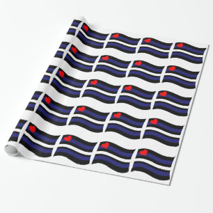 LEREN VLAG DIE WAAIT -.png Cadeaupapier
