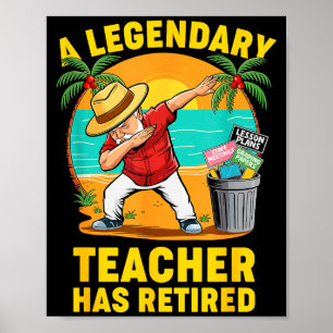 Lerende Legende Is Met Pensioen 2025 Gelukkig Met Poster