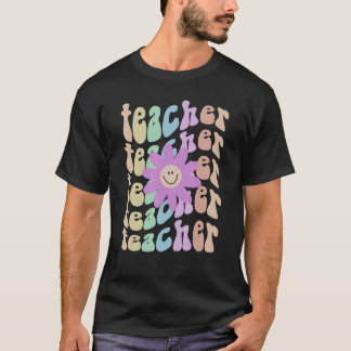 LERER I Teach School Elementair Squad Retro Pur T-shirt