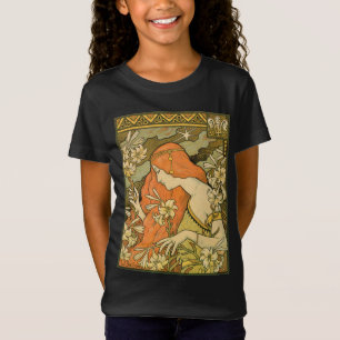 L'Ermitage French Nouveau Vrouw in bloemenveld T-shirt