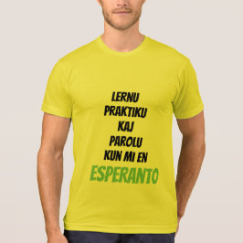 Lernu Praktiku Parolu T-shirt