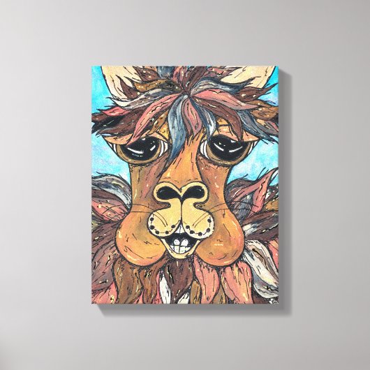 Leroy de Llama Canvas Afdruk (Voorkant)