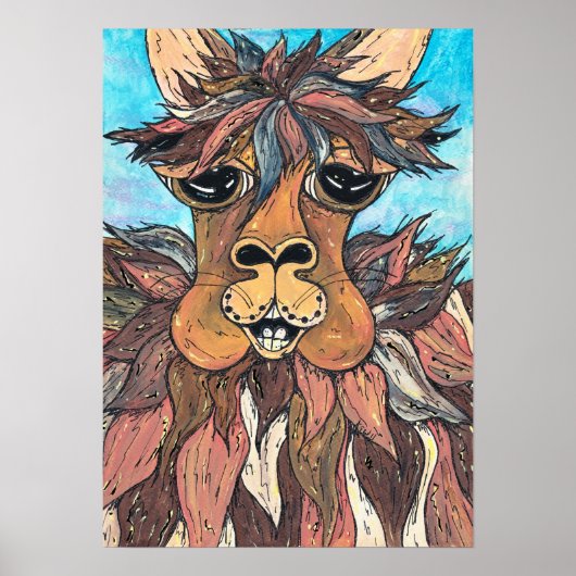 Leroy the Llama Print (Voorkant)