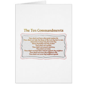 Les 10 commandements