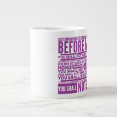 Les 10 commandements Jumbo Mug (Devant)