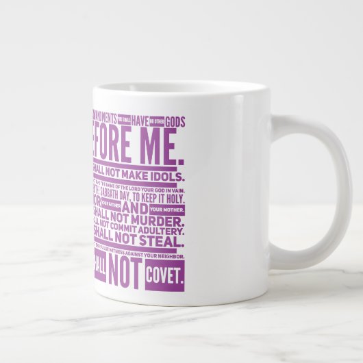 Les 10 commandements Jumbo Mug (Droite)