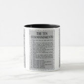 Les 10 Commandements Mug À Deux Tons (Centre)