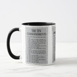 Les 10 Commandements Mug À Deux Tons