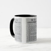 Les 10 Commandements Mug À Deux Tons (Devant gauche)