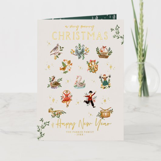 Les 12 jours de Noël | Vacances illustrées (Recto)