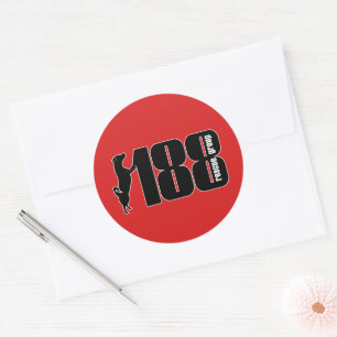 Les 188 Stickers ronds Glossy du groupe de Secours