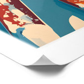 Les 2 Alpes Art Ski Print 1 (Hoek)