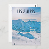 Les 2 Alpes Briefkaart (Voorkant / Achterkant)