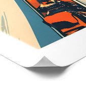 Les 2 Alpes Muur Kunst Ski Poster 1 (Hoek)