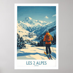 Les 2 Alpes Poster Frankrijk 1