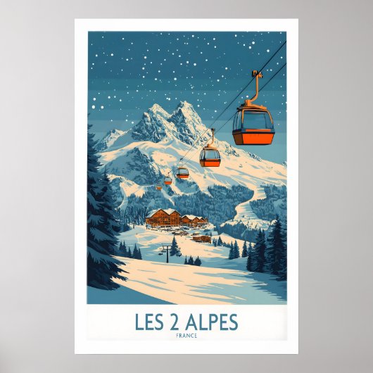 Les 2 Alpes Ski Poster 1 (Devant)