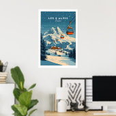 Les 2 Alpes Ski Print 1 (Thuiskantoor)