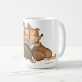 Les 3 petits porcs rêvant la tasse (Devant droit)