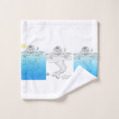 Les 3 Serviettes De Bain Mermaids (Gant de toilette)