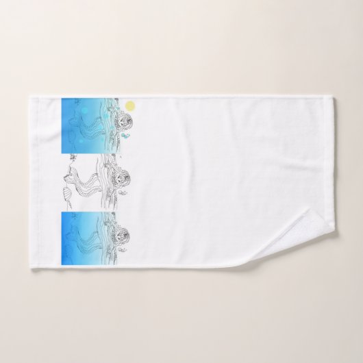 Les 3 Serviettes De Bain Mermaids (Serviette à main)