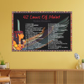 Les 42 Lois De Maat - Toile De Confessions Négativ (Insitu(Salon))