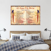 Les 42 Lois De Maat - Toile Des Affirmations Posit (Insitu(Chambre))