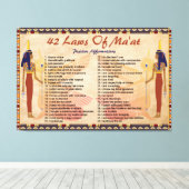Les 42 Lois De Maat - Toile Des Affirmations Posit (Insitu (Plancher de Bois))