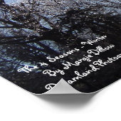 Les 4 saisons - Affiche d'hiver (Coin)