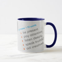 Les 5 principes de la vie authentique - tasse de