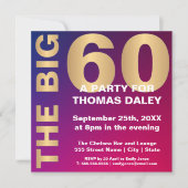 LES 60 GRANDES INVITATIONS D'ANNIVERSAIRE (Devant)