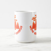 Les 70's Tangerine Camping Souvenirs Magic Mug (Centre)