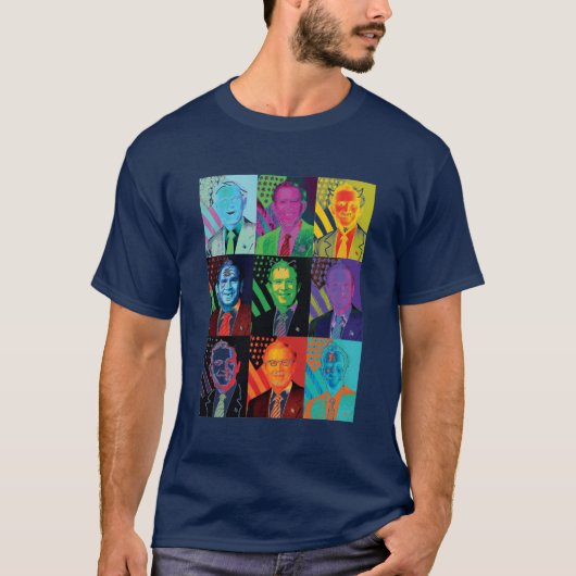 Les 9 visages du T-shirt de Bush (Devant)