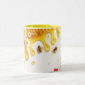 "Les abeilles l'ont" Mug en céramique bicolore (Centre)