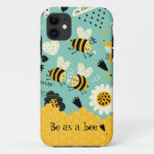Les abeilles mignonnes façonnent le coque iphone (Dos)