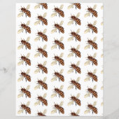 Les abeilles modèlent du papier origami (Dos)