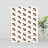 Les abeilles modèlent du papier origami (Debout devant)