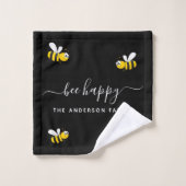 Les abeilles noires joyeuses bumble abeilles été a (Gant de toilette)