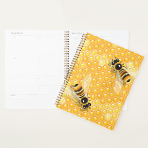 Les abeilles sur Honeycombs Spiral Planner