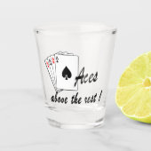 Les accès au-dessus du reste du verre (Devant)