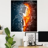 Les affiches de musique chaude de Smokin (Bureau à domicile)