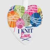 Les aiguilles de tricot de fils adorent Noël perso (devant)