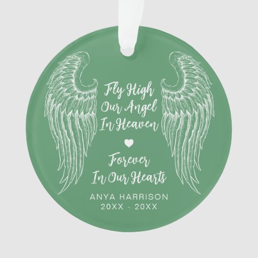 Les ailes commémoratives de Keepsaké volent haut N (devant)