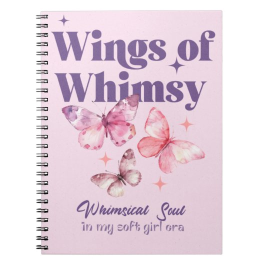 Les ailes du Carnet Spiral Whimsy (Devant)