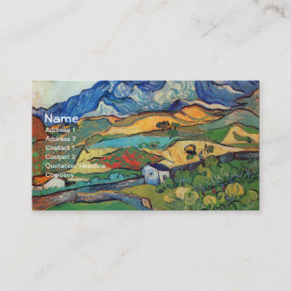 Les Alpilles (F724) Van Gogh Fine Art Visitekaartje