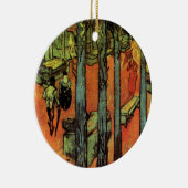 Les Alyscamps, Autumn Leaves van Vincent van Gogh Keramisch Ornament (Rechts)