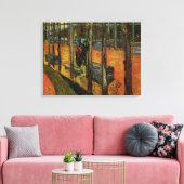 Les Alyscamps (Begraafplaats) door Vincent van Gog Canvas Afdruk (Insitu (Woonkamer))