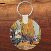 Les Alyscamps (Begraafplaats) door Vincent van Gog Sleutelhanger (Voorkant)