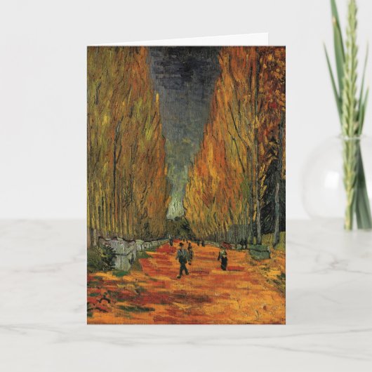 Les Alyscamps (begraafplaats) van Vincent van Gogh Kaart (Voorkant)